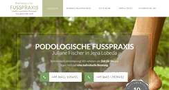 Desktop Screenshot of podologie-fischer-jena.de